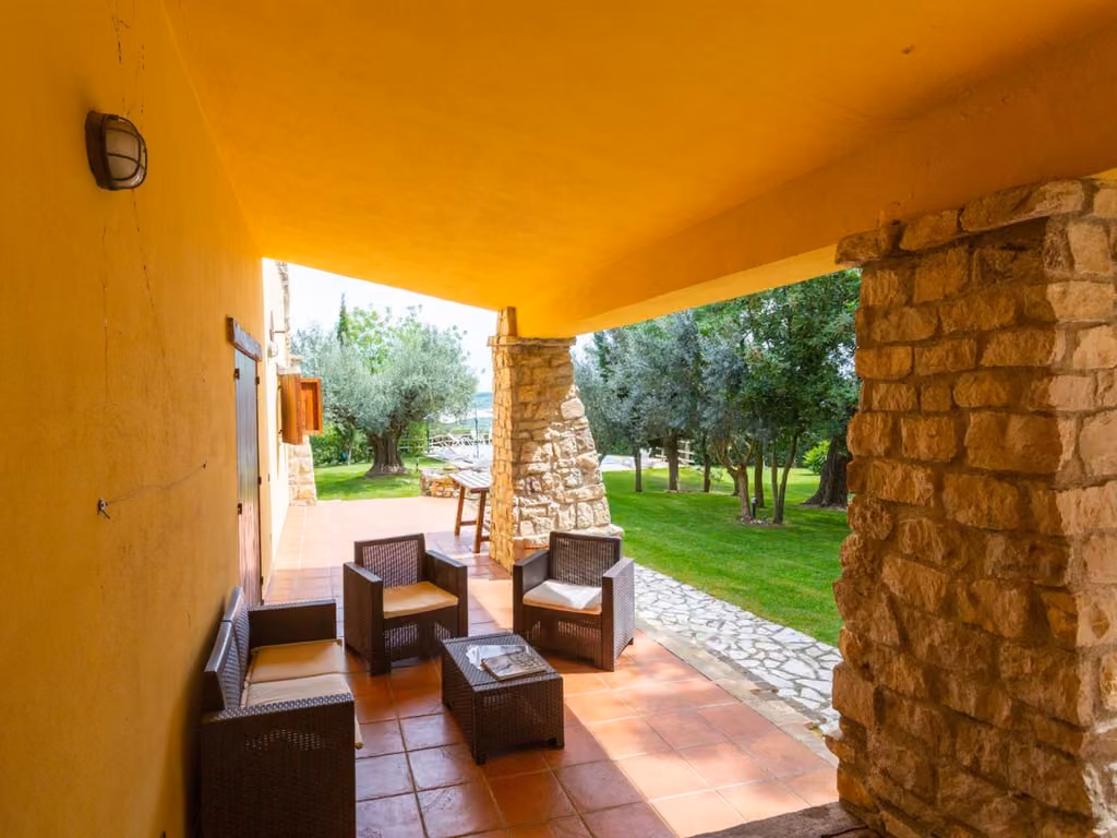 L'area soggiorno dell'Agriturismo Casale Vidorni