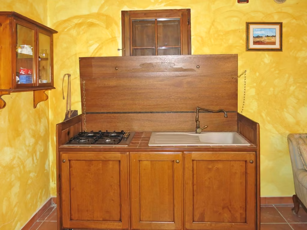 Un ambiente della casa colonica dell'agriturismo in provincia di Chieti
